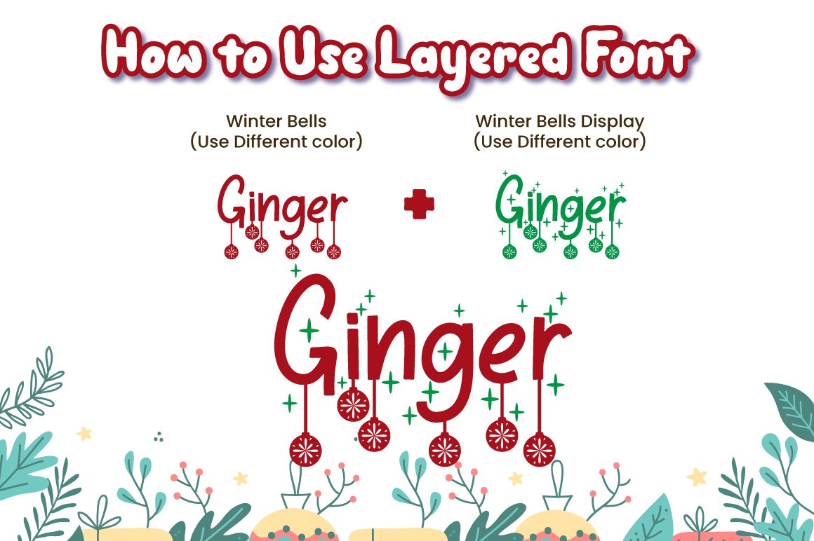 8 how to use layered christmas font 142
