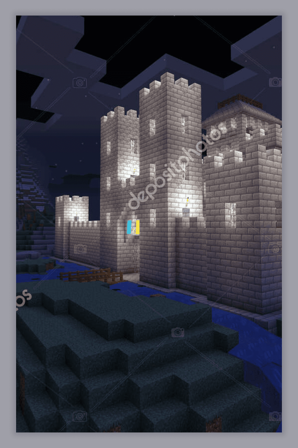 8 simply stone castle minecraft game 3d 398