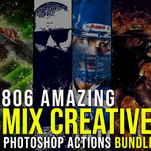 806 Creative Photoshop Action Bundlecover image.