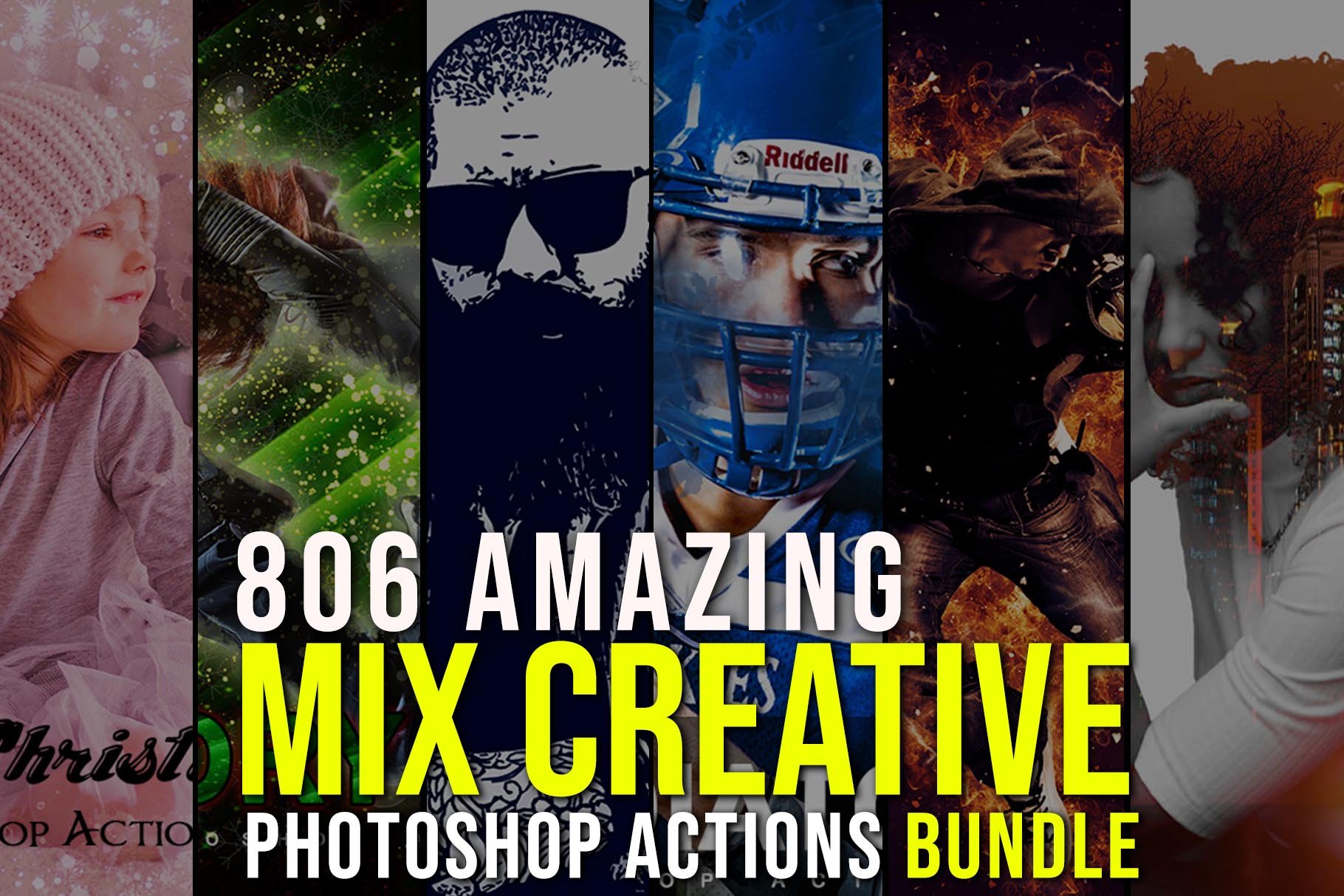 806 Creative Photoshop Action Bundlecover image.