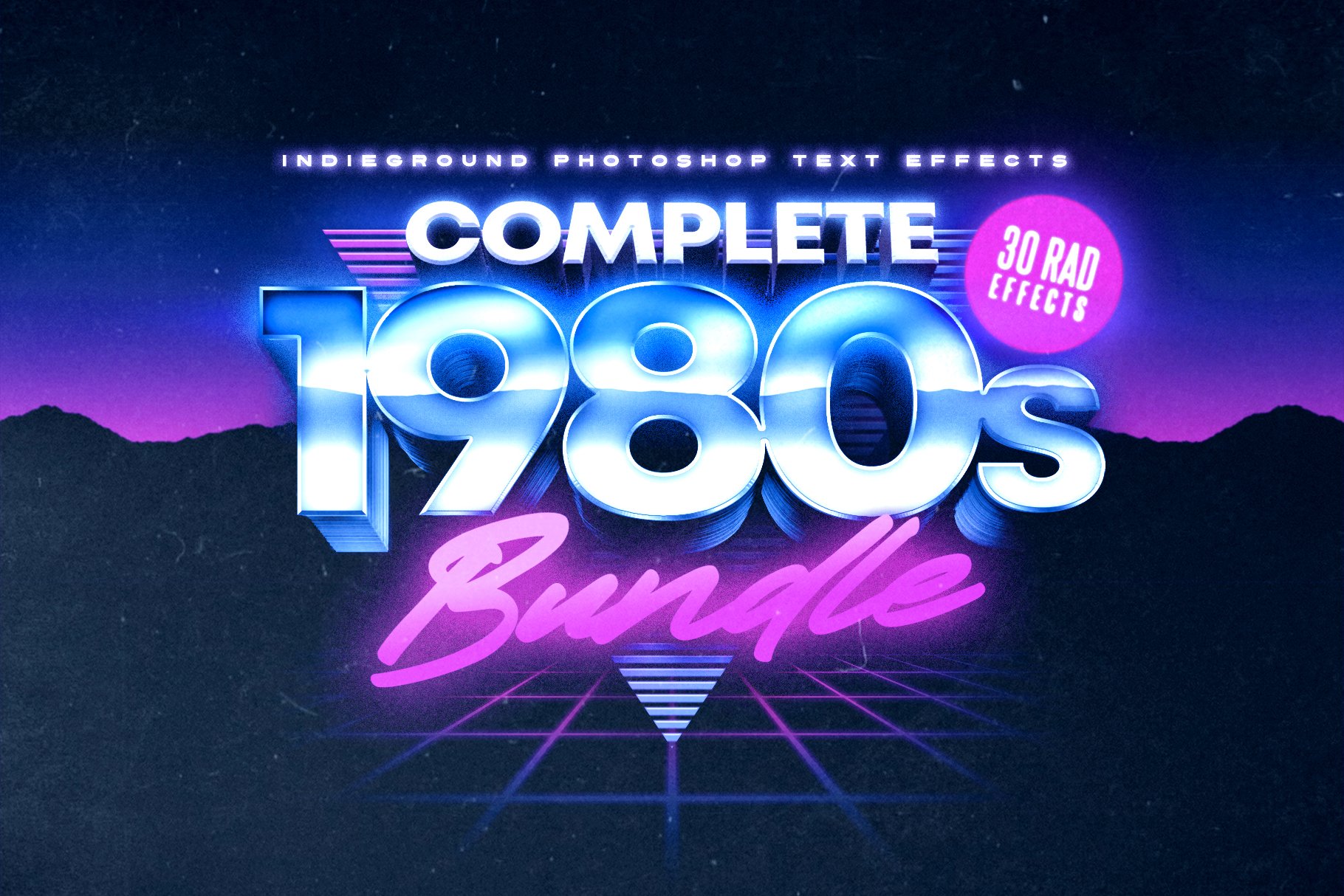 80s Text Effects Complete Bundlecover image.