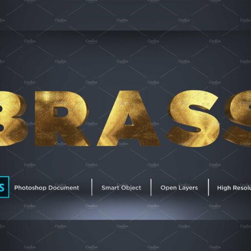 Brass Text Effect & Layer Stylecover image.