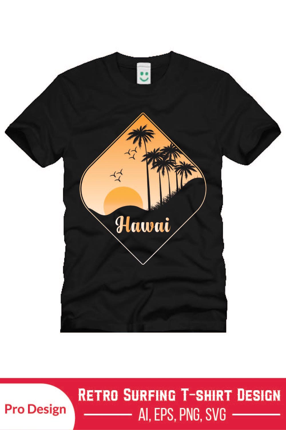 Summer T-Shirts Design| Surfing T-Shirts Design| Retro Vantage T-Shirts Design| pinterest preview image.