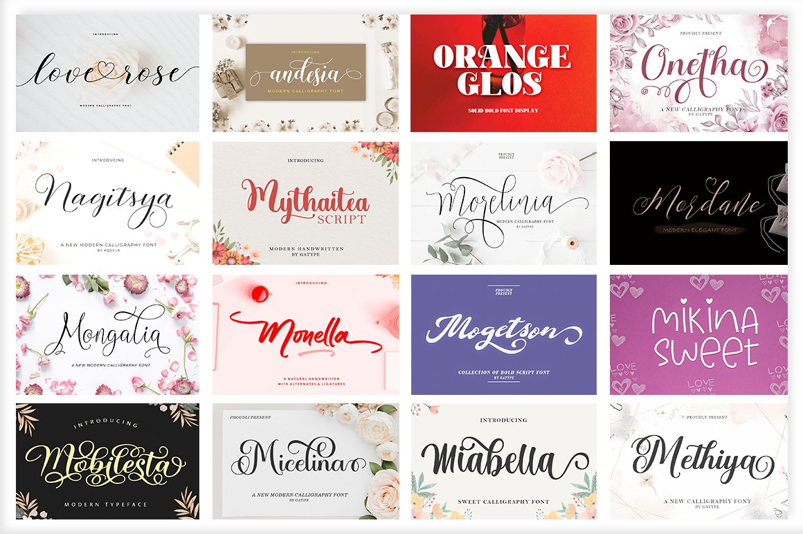 8the huge font bundle by gatype 564