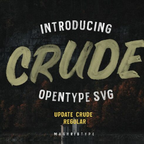 Crude OpenTypeSvg  UPDATE cover image.