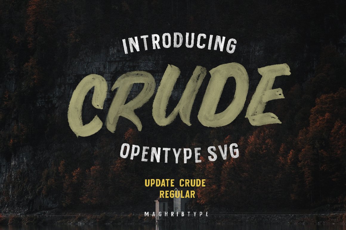 Crude OpenTypeSvg  UPDATE cover image.