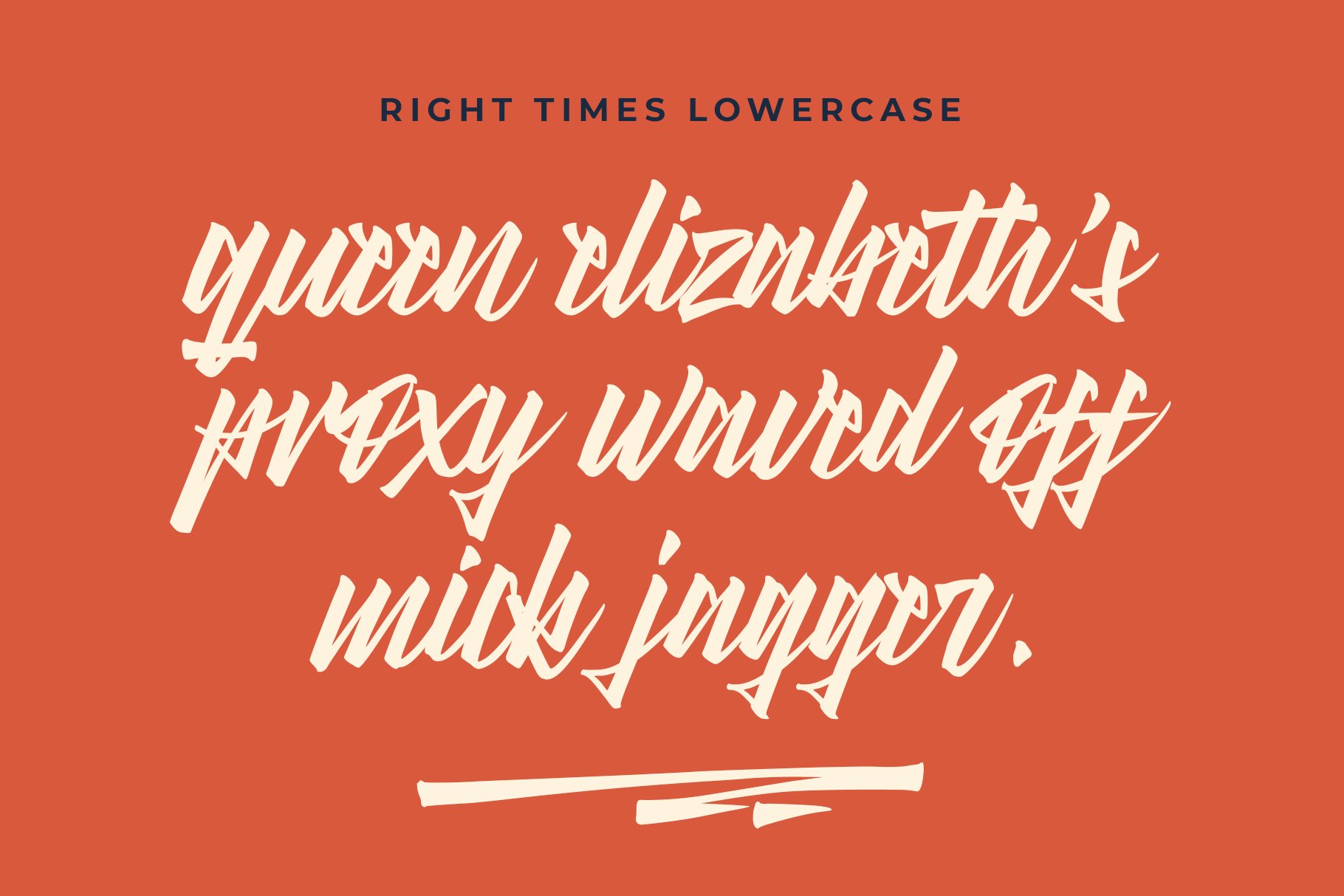 Right Times Font preview image.