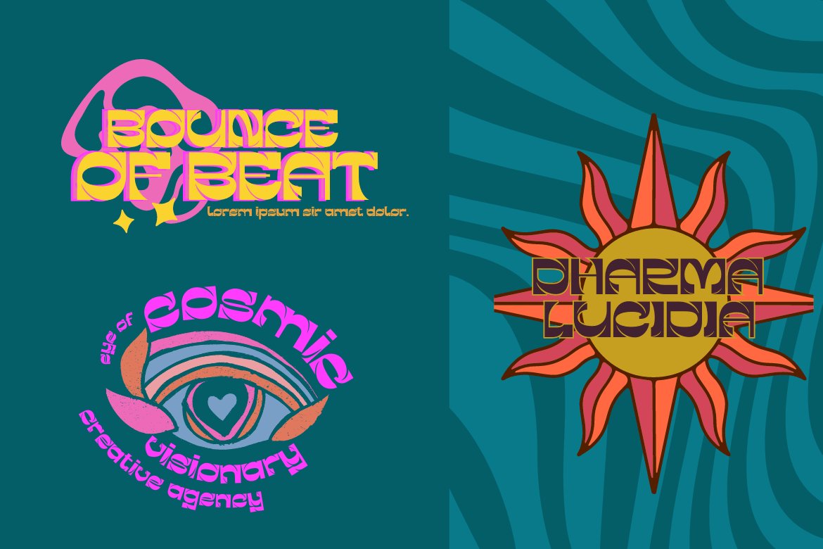 GERAKENT | Groovy Retro Font preview image.