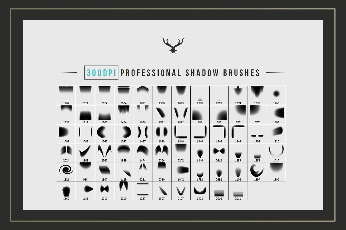 70 Premium Photoshop Shadows Brushespreview image.