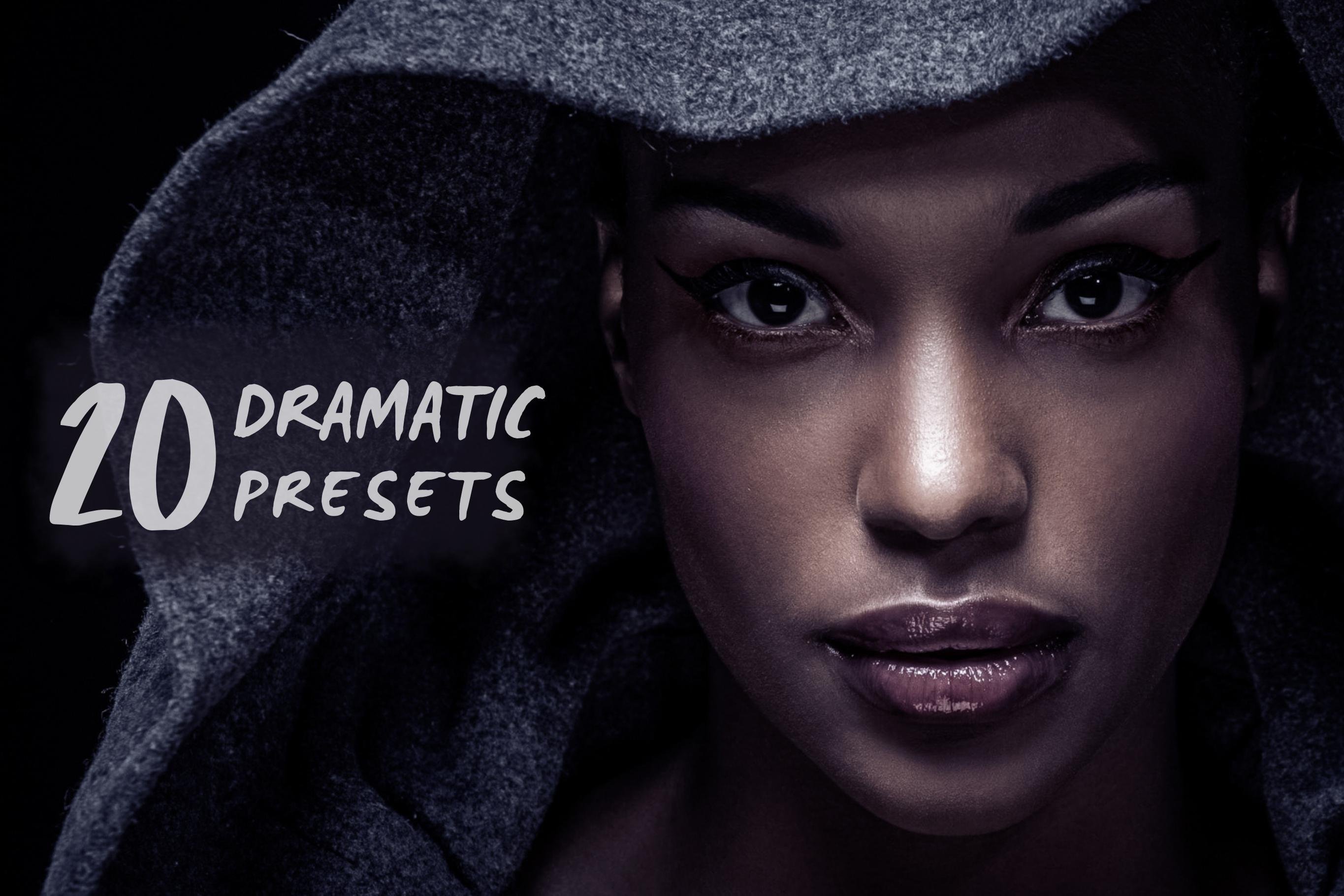 20 Dramatic Lightroom Presets V1cover image.