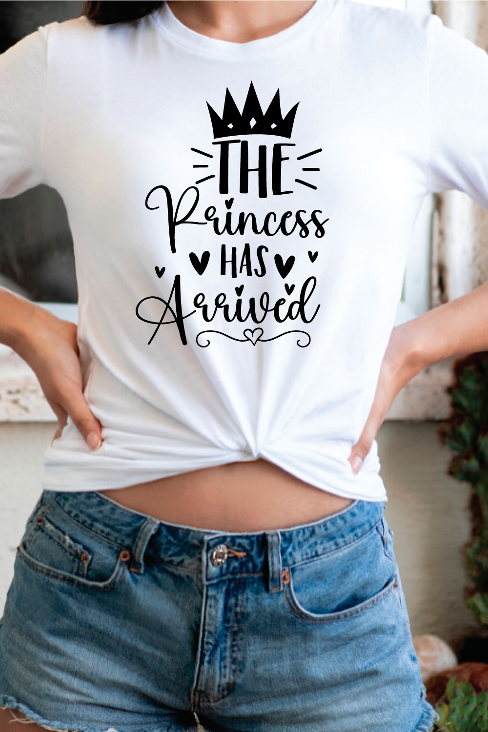 the princess has arrived svg pinterest preview image.