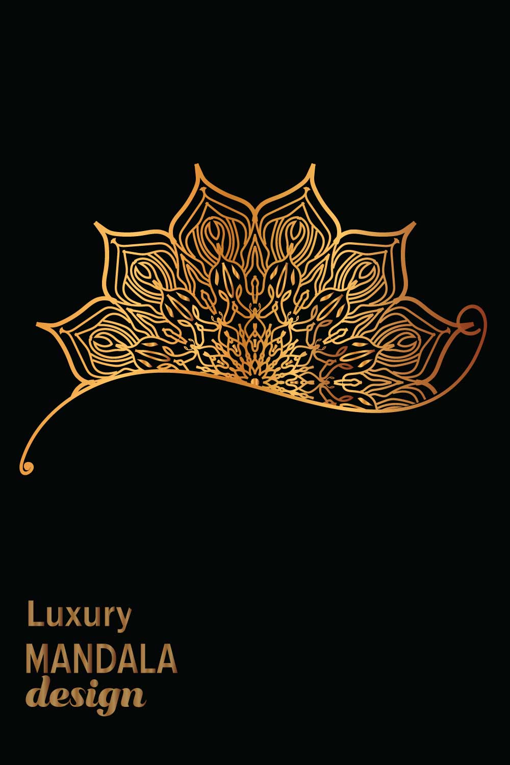 luxury mandala design pinterest preview image.