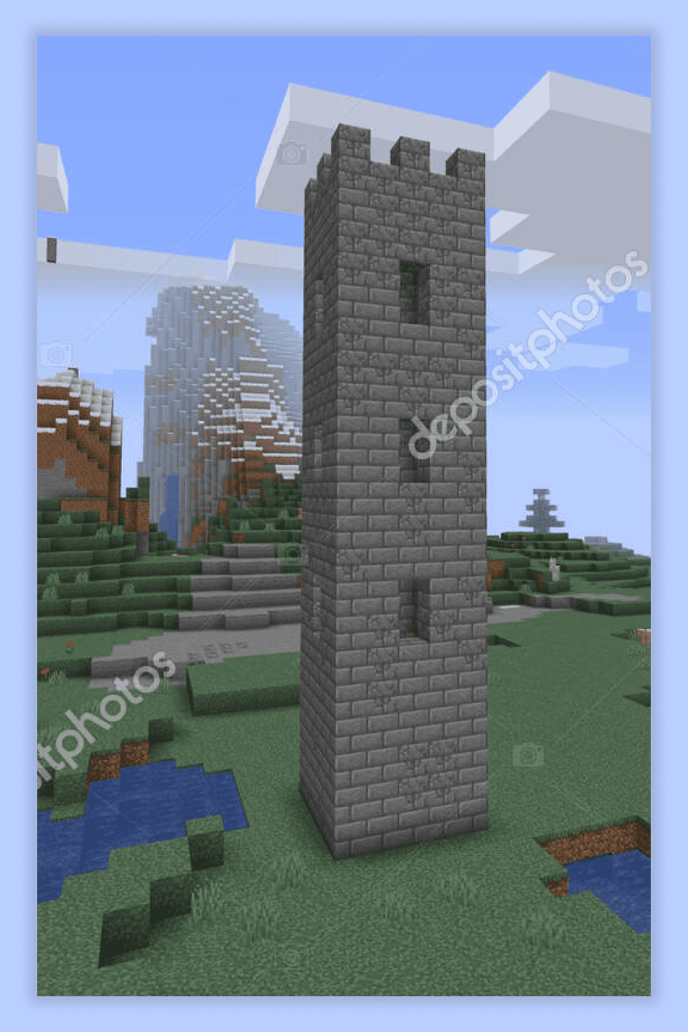 9 minecraft game stone castle 330