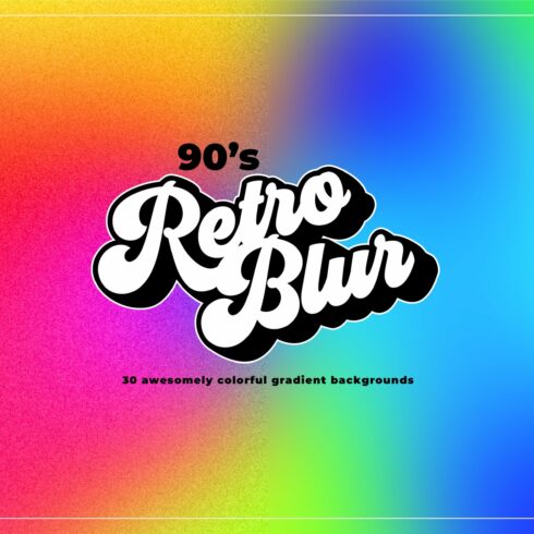 90s Retro Blur Gradient Backgroundscover image.