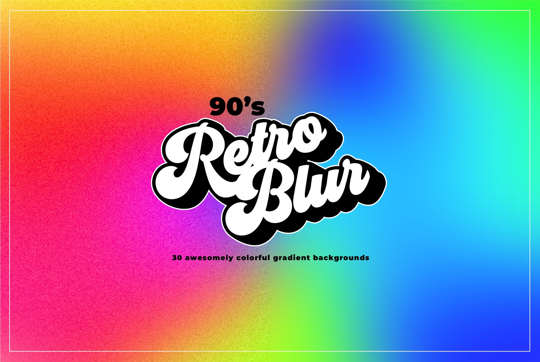 90s Retro Blur Gradient Backgroundscover image.