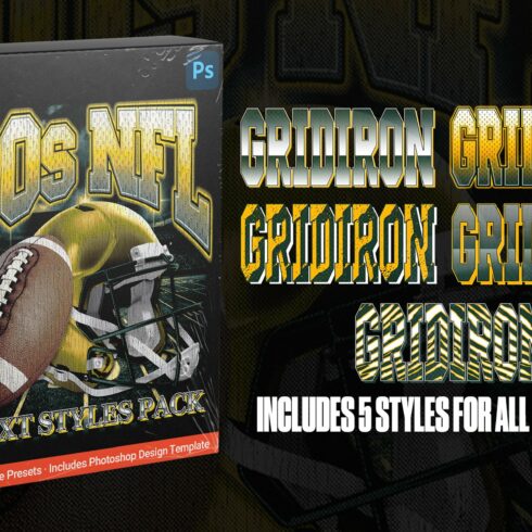 90s NFL Text Styles Pack • Vol 1cover image.