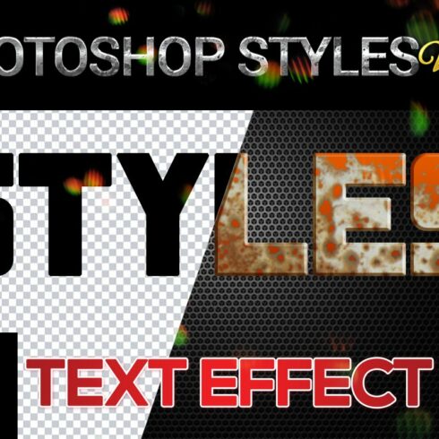 10 creative Photoshop Styles V95cover image.