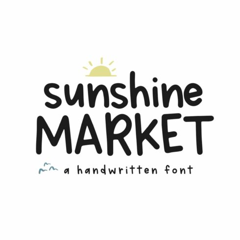 Sunshine Market - Handwritten Font cover image.