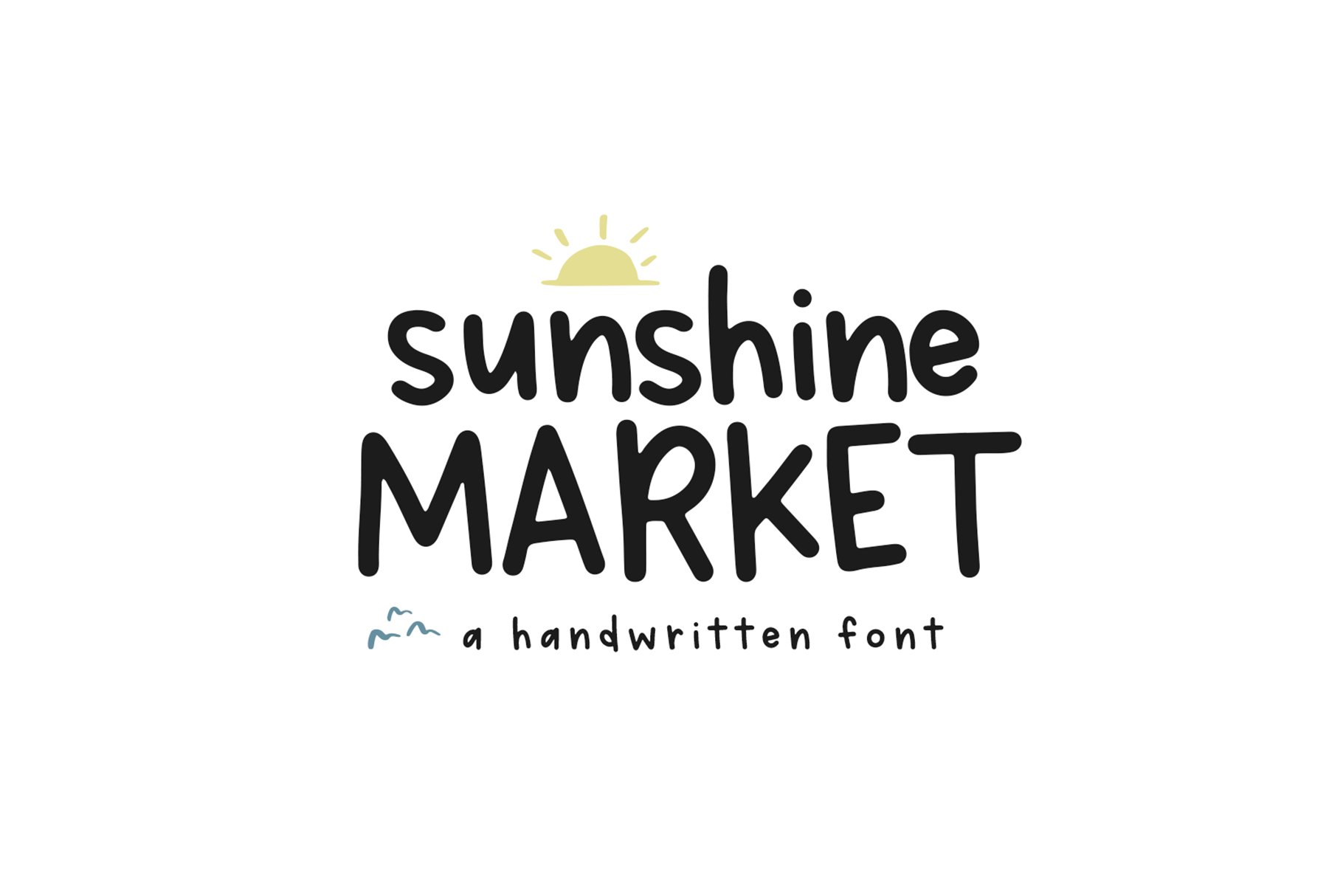 Sunshine Market - Handwritten Font cover image.