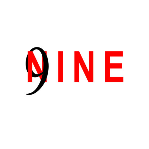 9 Nine Typographic - TShirt Design cover image.