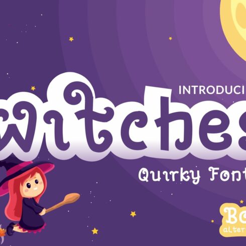 Witches Quirky Display Font cover image.
