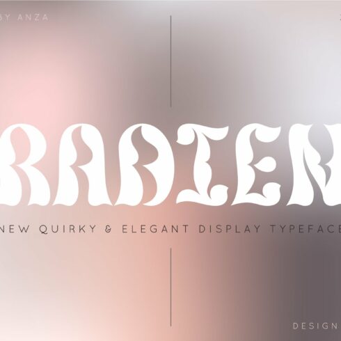 Gradient quirky font cover image.