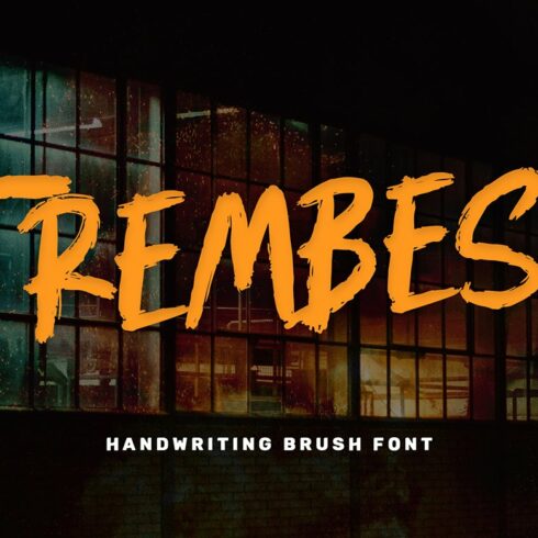 Trembesi - Handwriting Brush Font cover image.