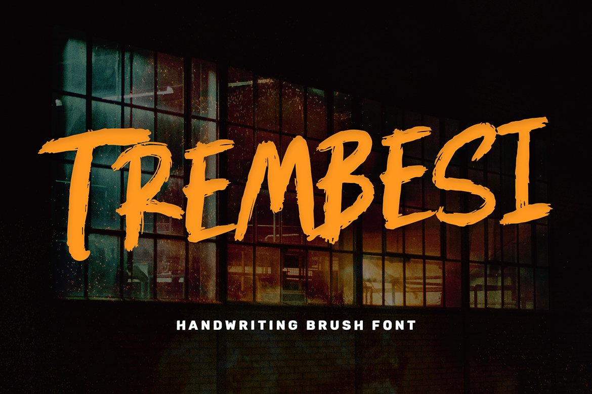 Trembesi - Handwriting Brush Font cover image.