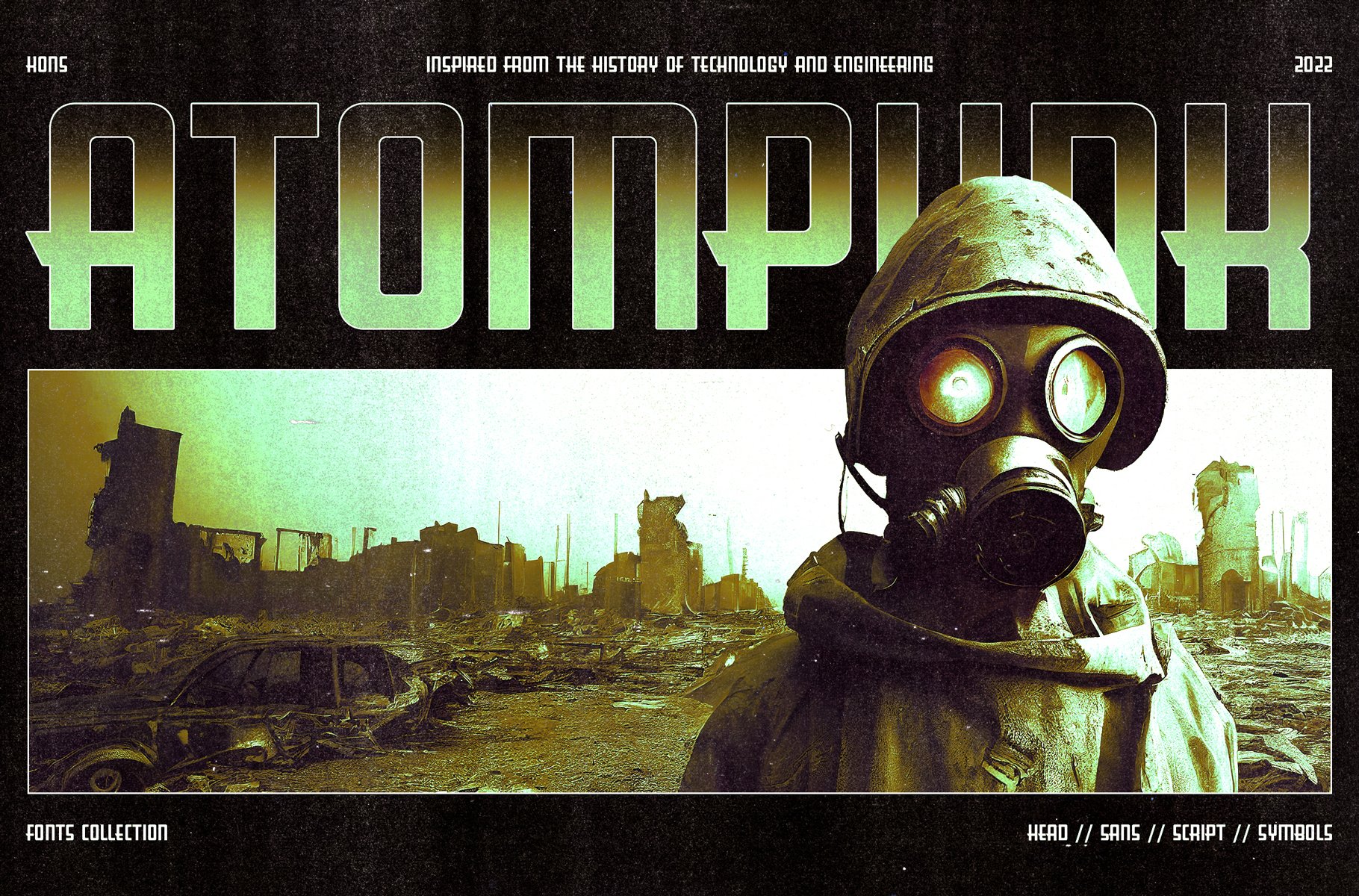 Atompunk - Retro Futurism Fonts cover image.