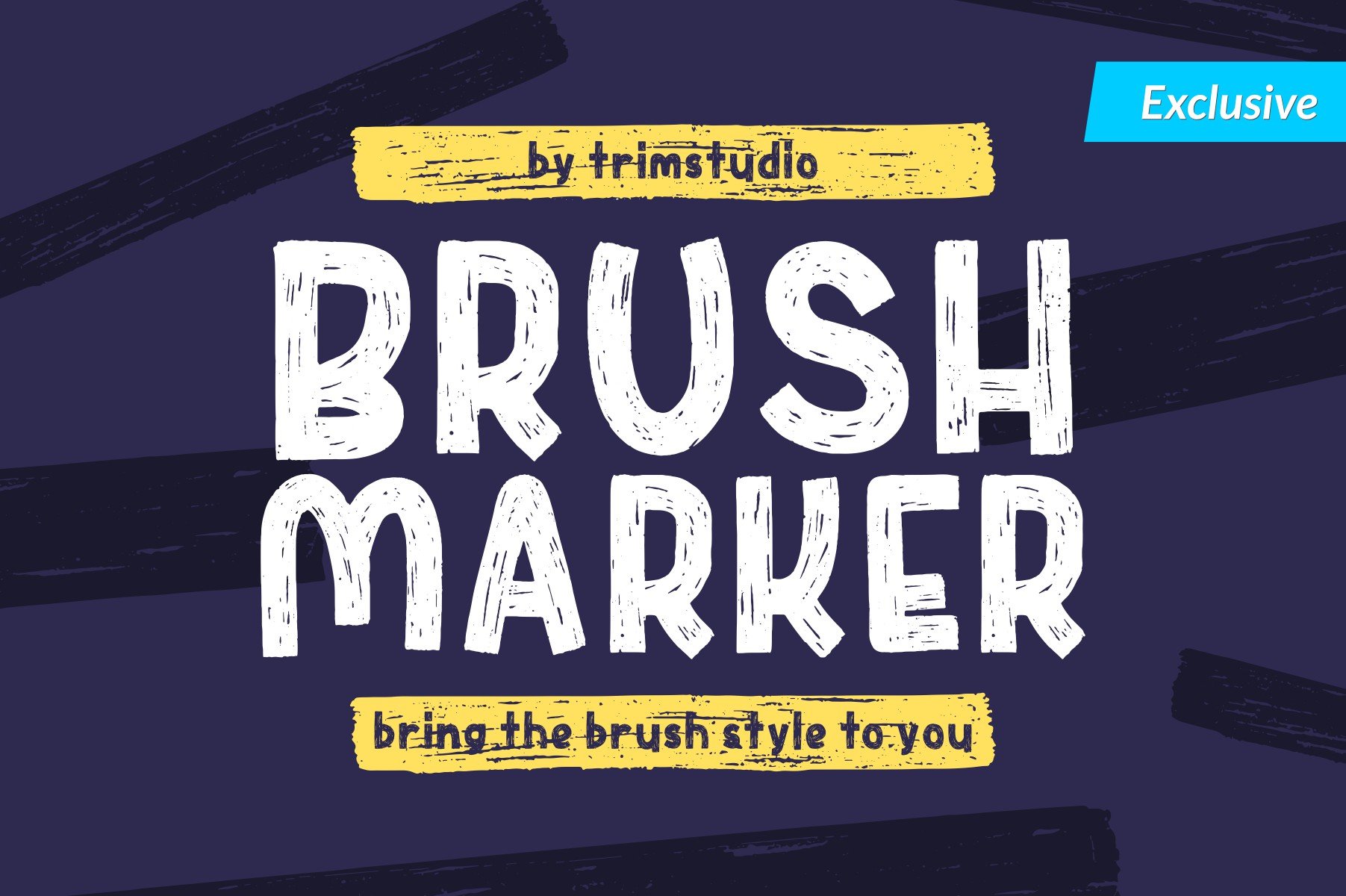 Brush Marker - Texture Brush Font cover image.