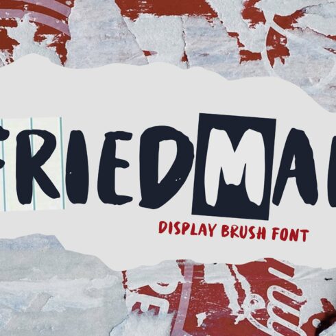 Friedman - Display Brush Font cover image.