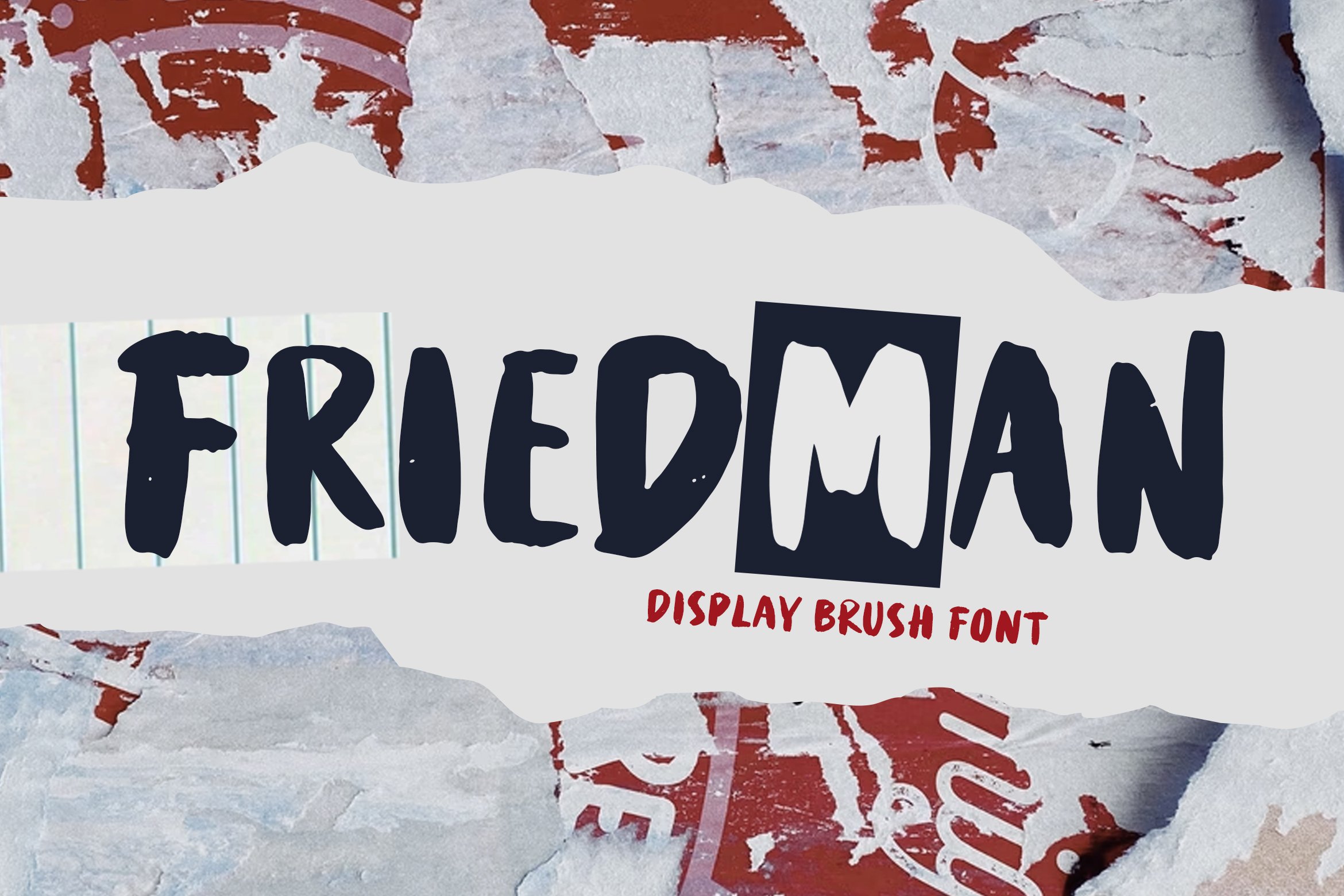 Friedman - Display Brush Font cover image.