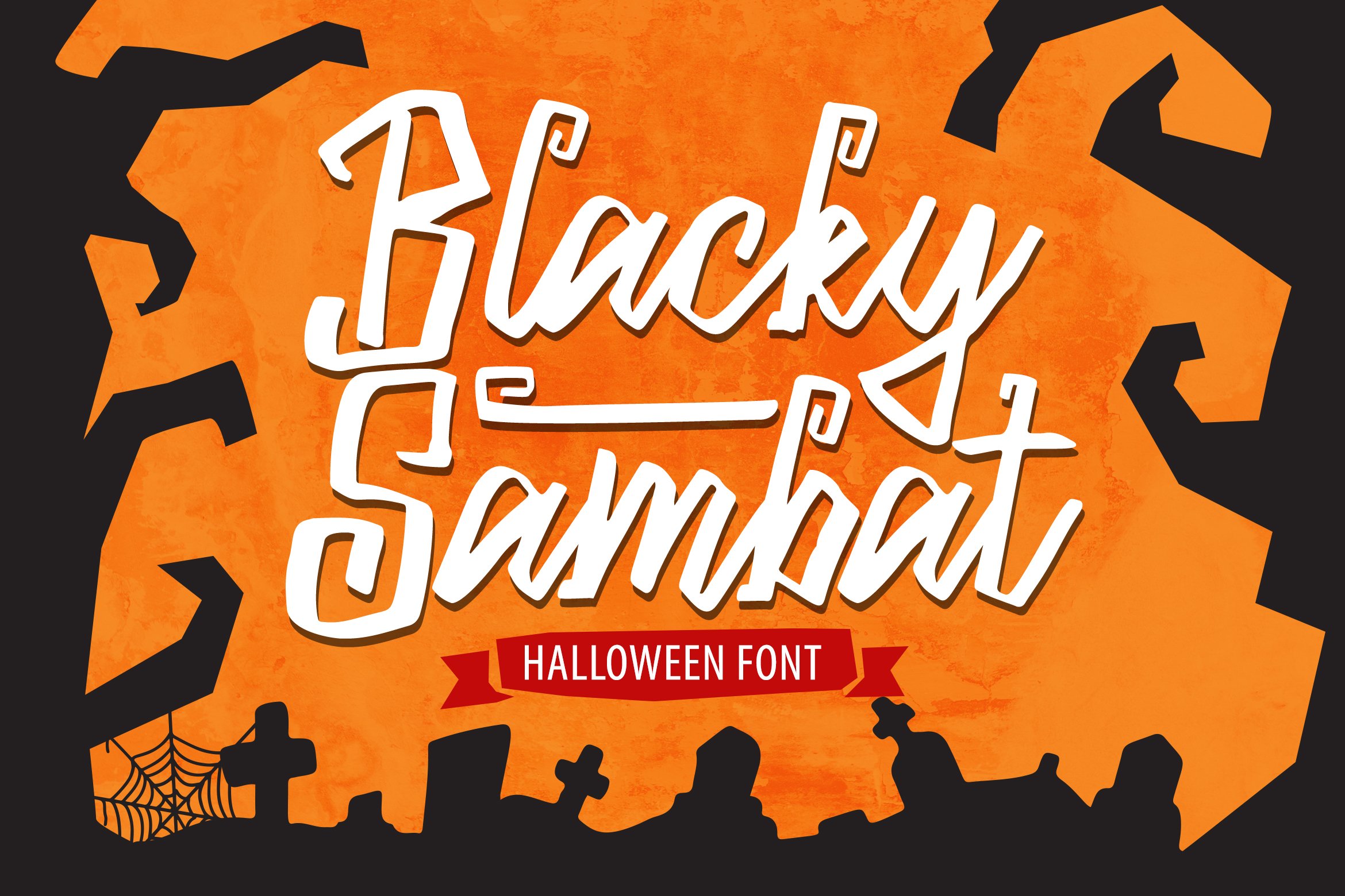 Blacky Sambat - Halloween Font cover image.