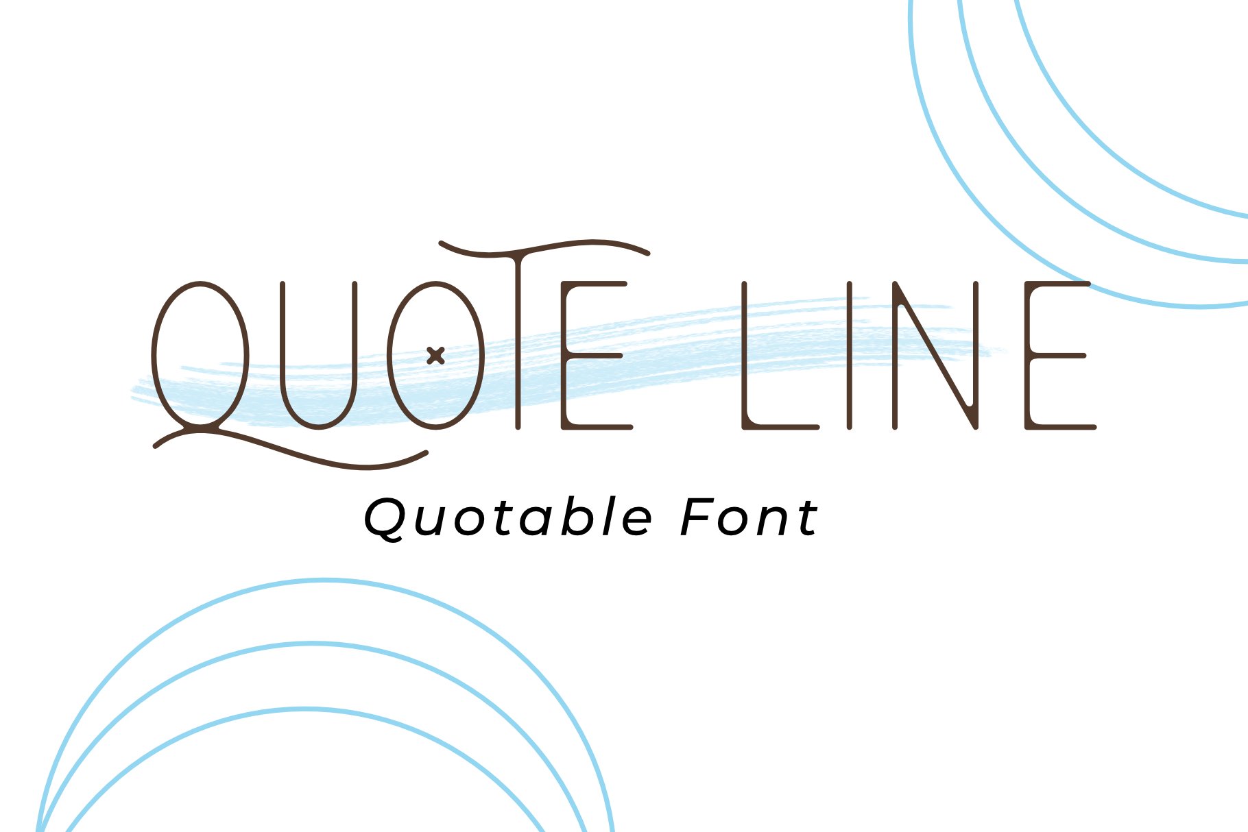 Quote Line Font cover image.
