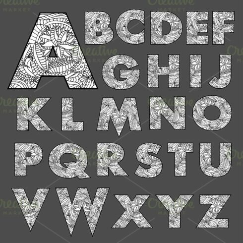 Abstract ethnic Alphabet cover image.