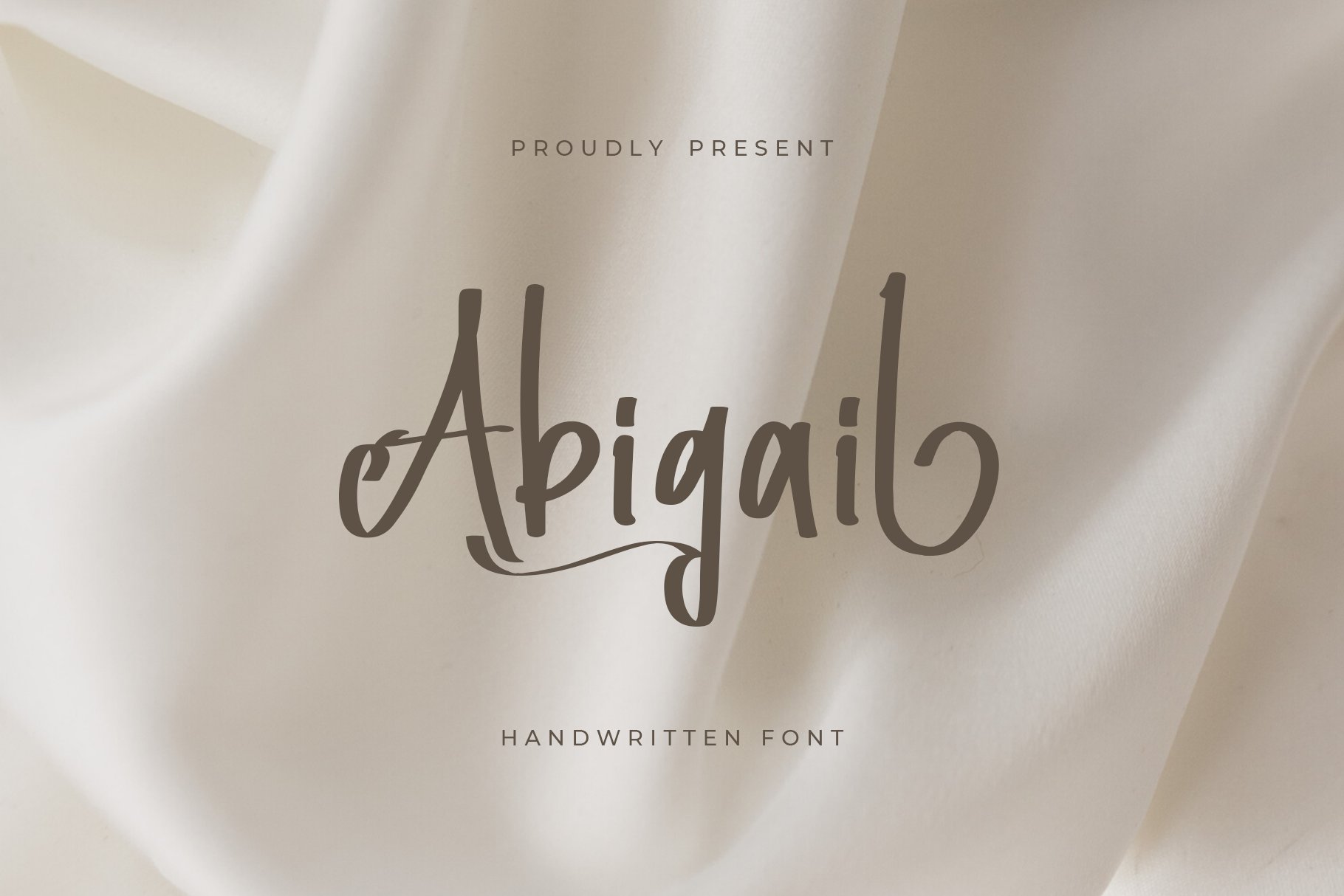 Abigail Handwritten font cover image.