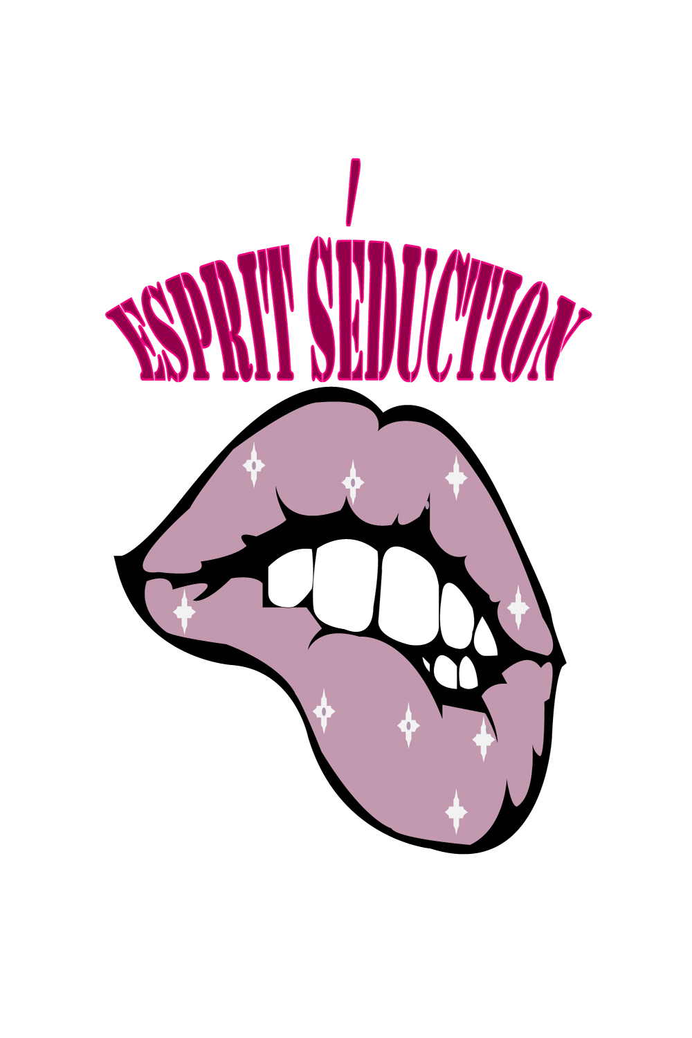 Esprit Seduction - TShirt Print Design pinterest preview image.