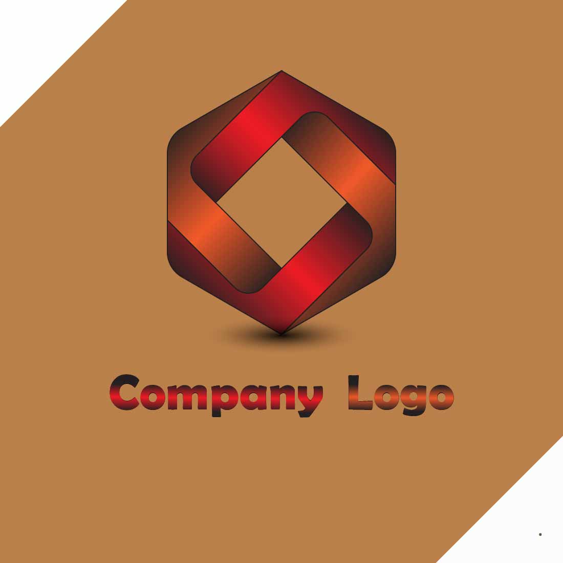 Professional Abstract Hexagonal Shape Logo Design cover image.