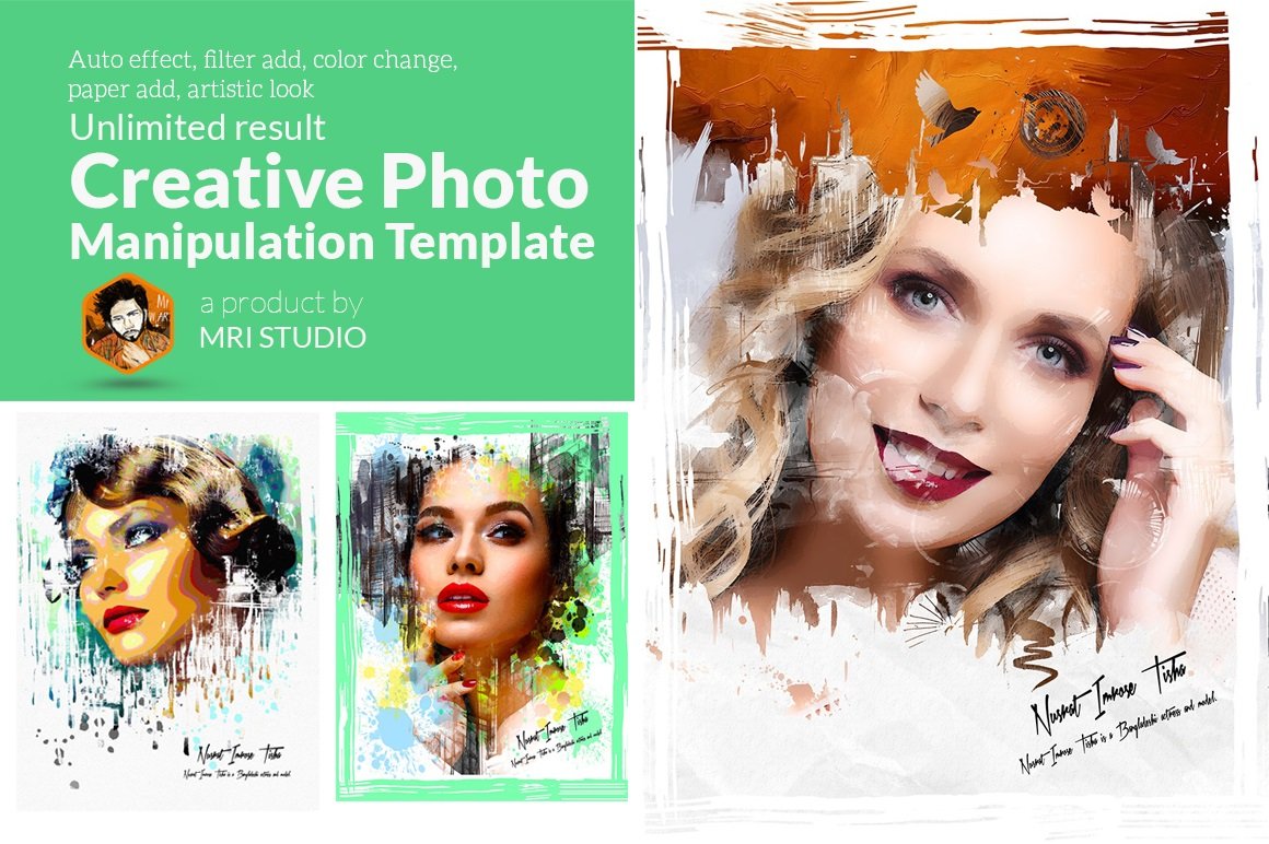 Creative Photo Manipulation Templatecover image.