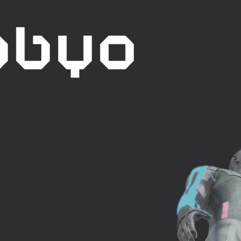 Abyo Futuristic Tech Font cover image.