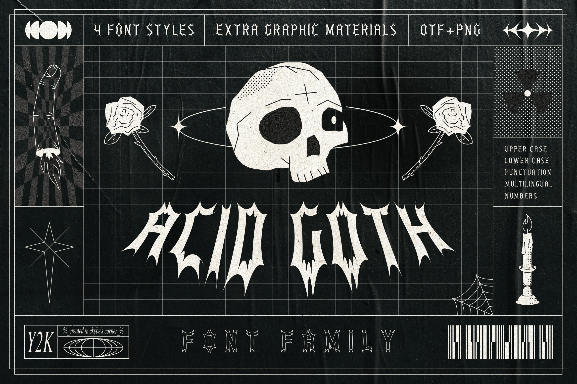 Acid Goth | Font Family cover image.