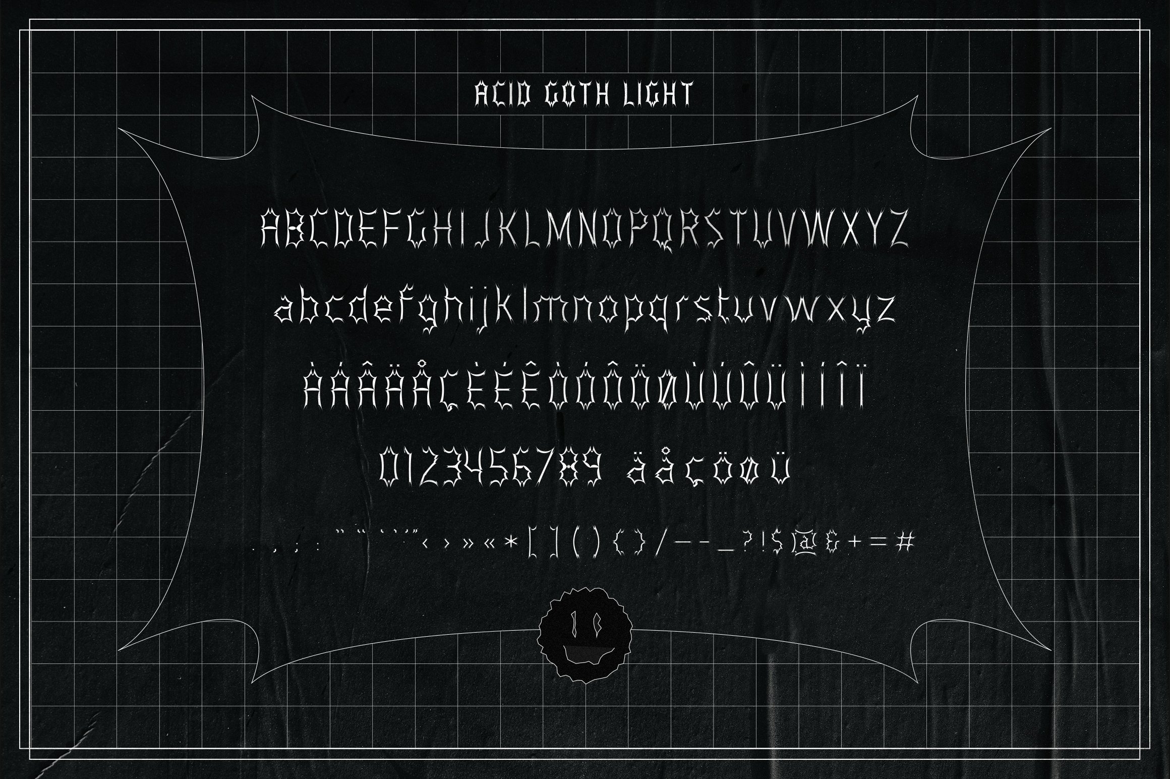 Acid Goth | Font Family preview image.