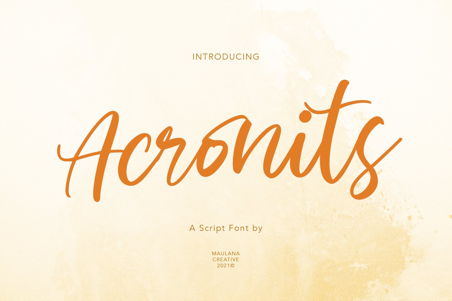 Acronits Script Font cover image.