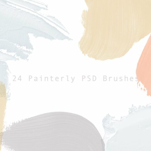 24 Painterly PSD Brushescover image.