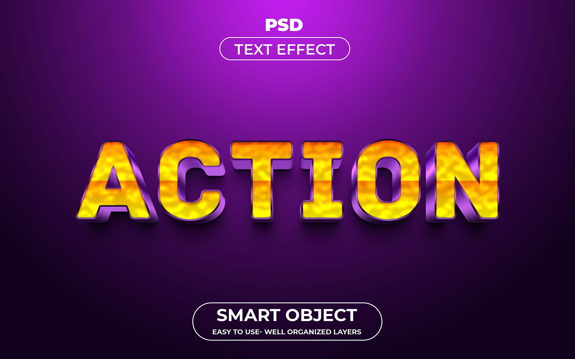 Action 3d Editable Text Effect Stylecover image.