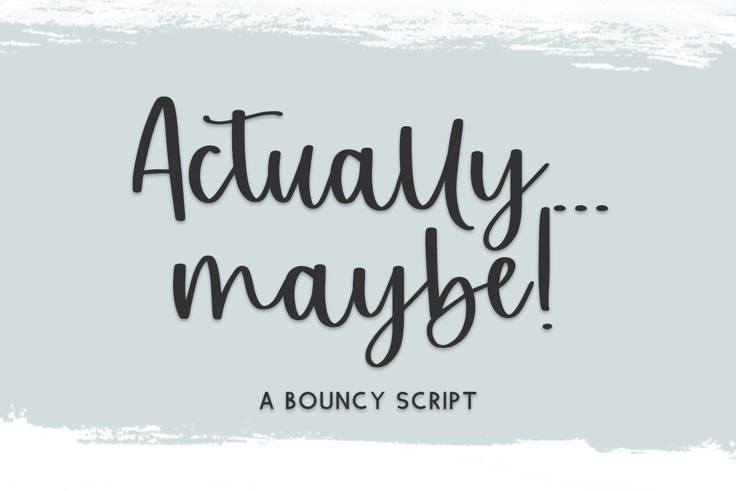 Actually Maybe - Handwritten Font cover image.