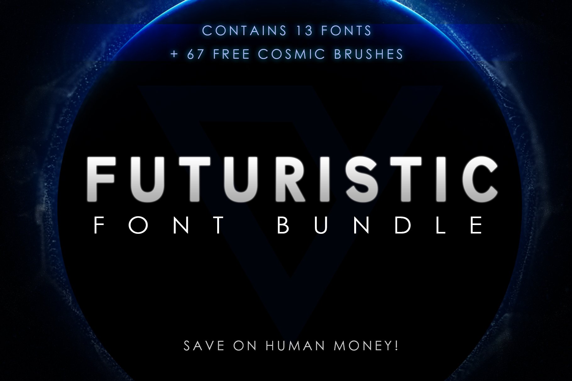 Futuristic Font Bundle cover image.