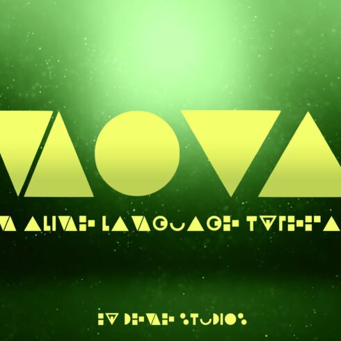 NOVA - An Alien Language Typeface cover image.