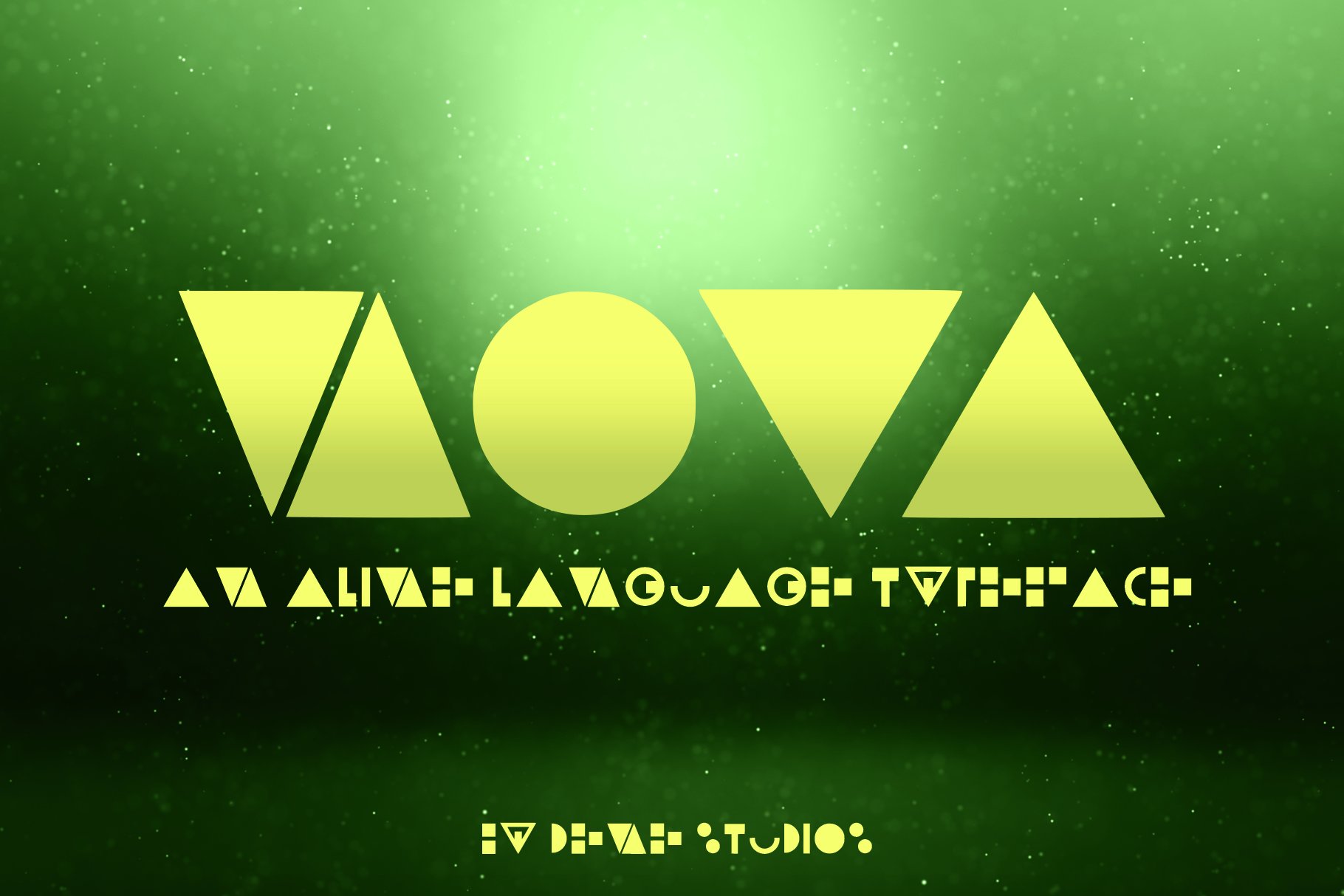 NOVA - An Alien Language Typeface cover image.