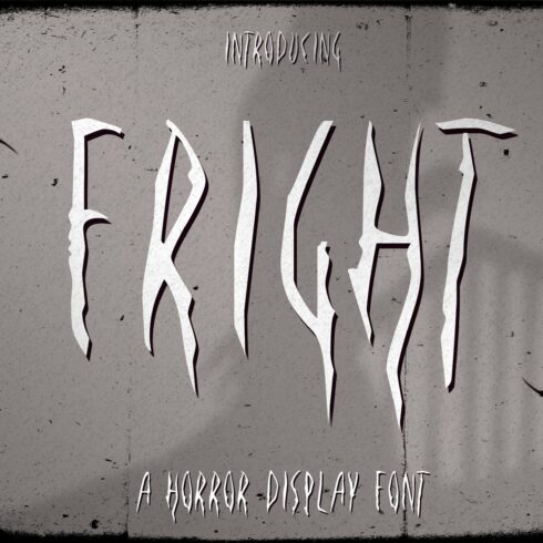 Fright - A Horror Display Font cover image.
